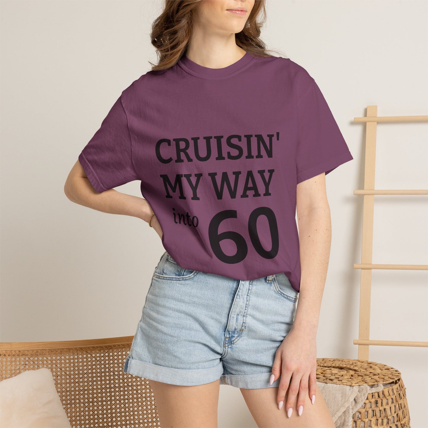 Cruisin' My Way into 60 Tee — Funny 60th Birthday T-Shirt