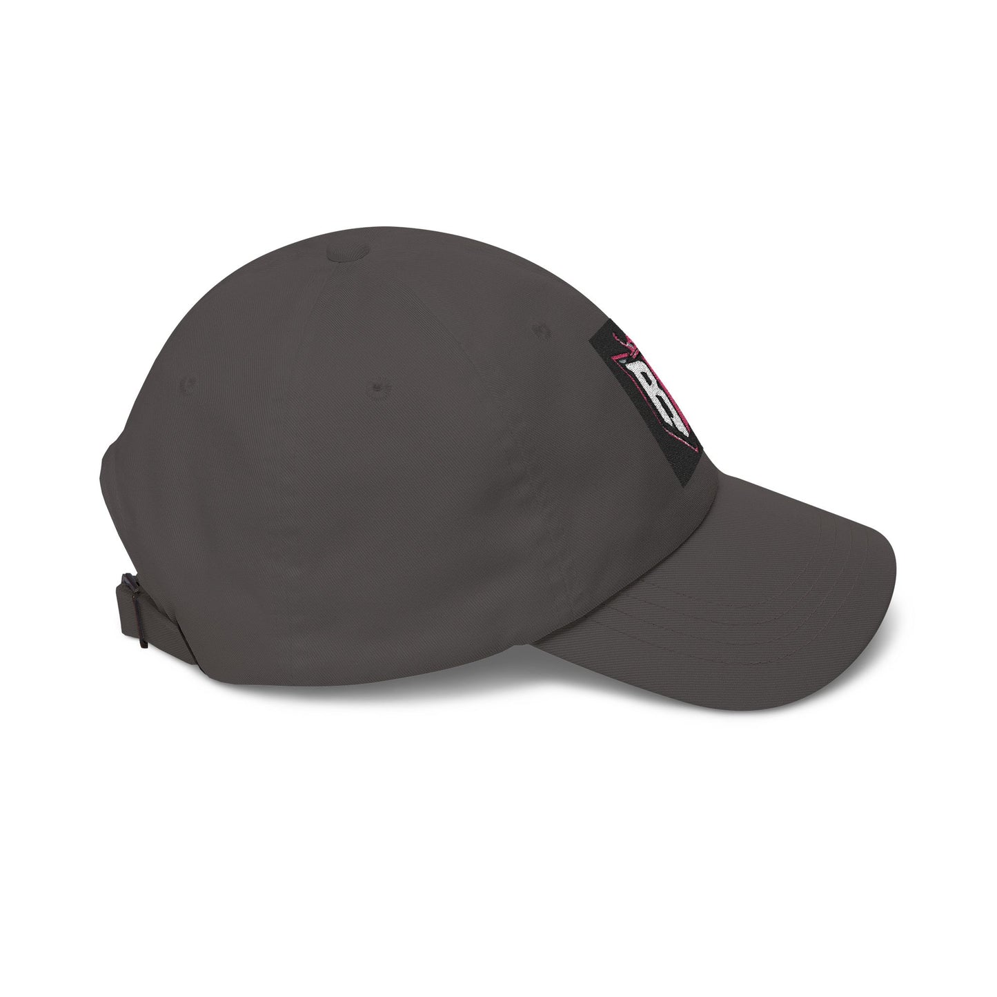Dad Cap with Pink Crown RH Shield Embroidered Logo — Classic Baseball Hat for Moms & Dads