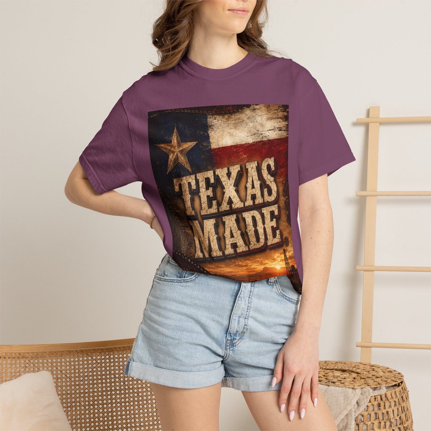 Texas Made T-Shirt – Vintage Rustic Lone Star Tee