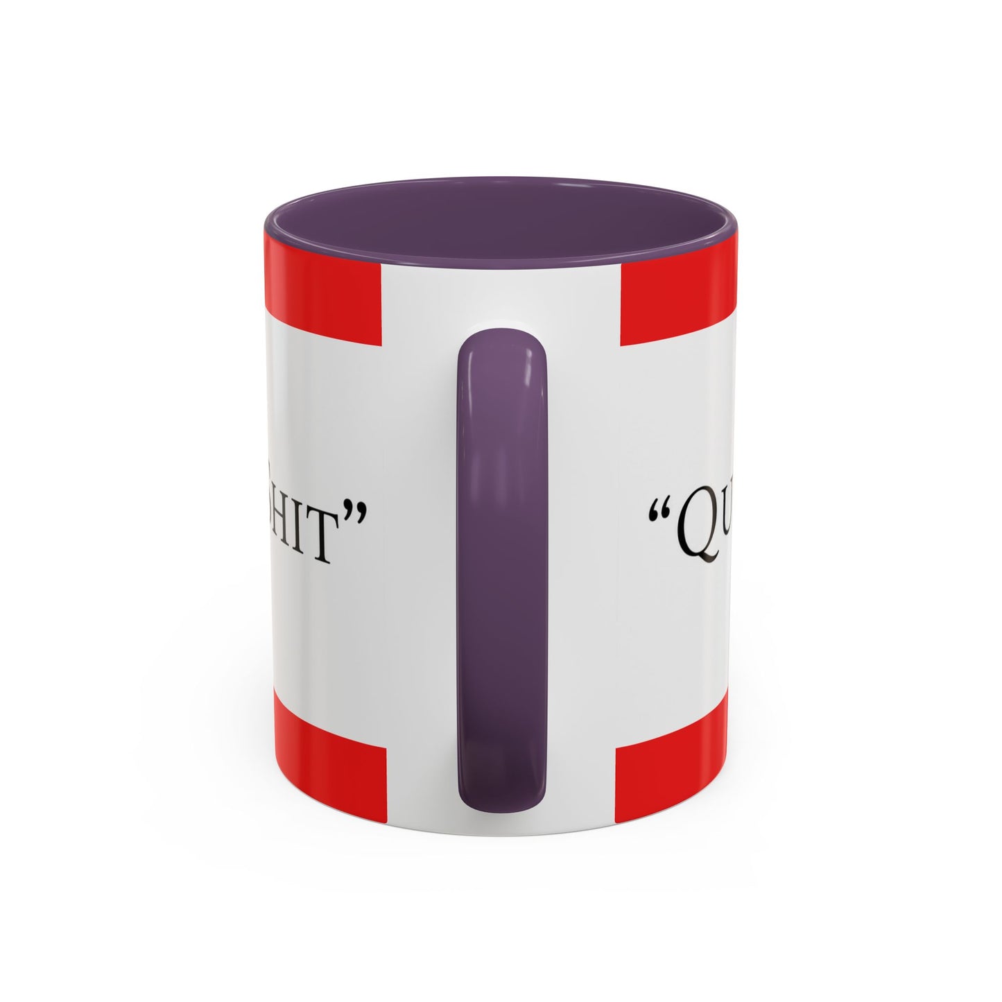 Accent Coffee Mug — "Acting Like a Shit" Funny Sarcastic Red Accent Mug