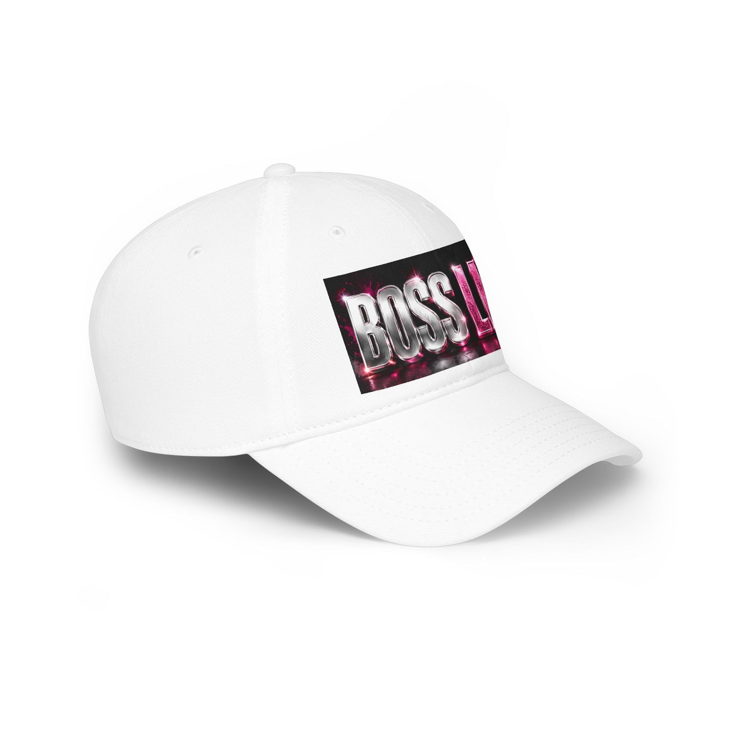 Boss Life Baseball Cap — Bold Metallic Pink Trucker Hat for Women & Men