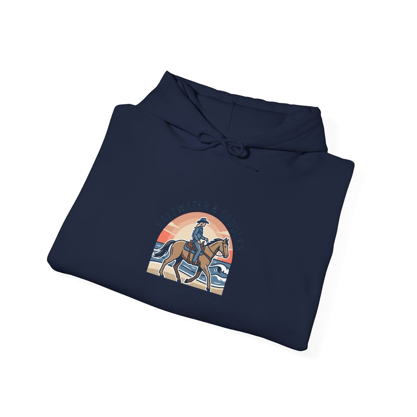 Ranch Rider Illustration Hoodie | western cowgirl, vintage prairie