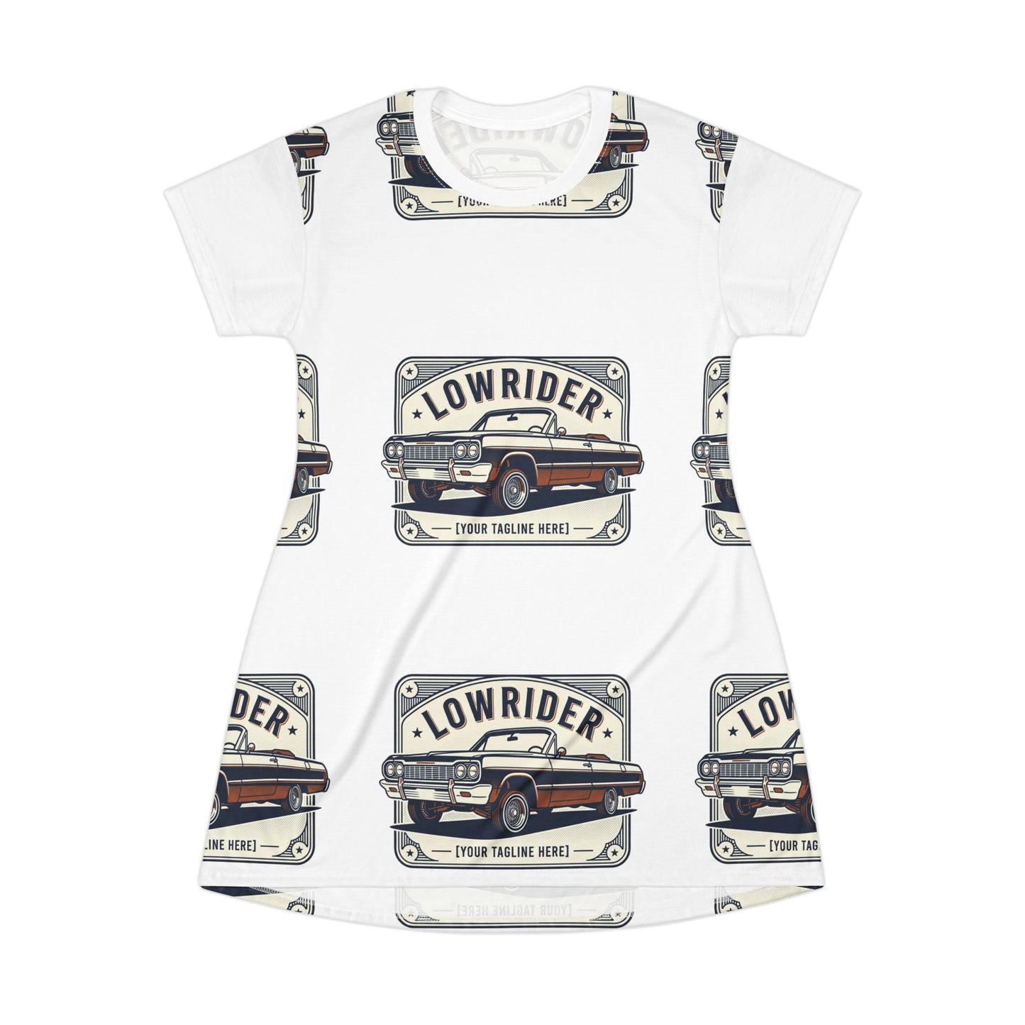 Lowrider Car T-Shirt Dress – Vintage Classic Auto Print