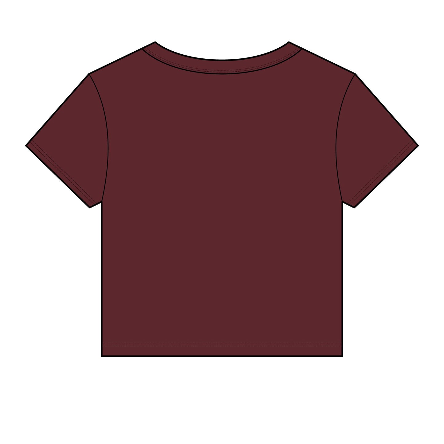 Chicana Script Micro Rib Baby Tee — Cropped Gothic Graphic Top