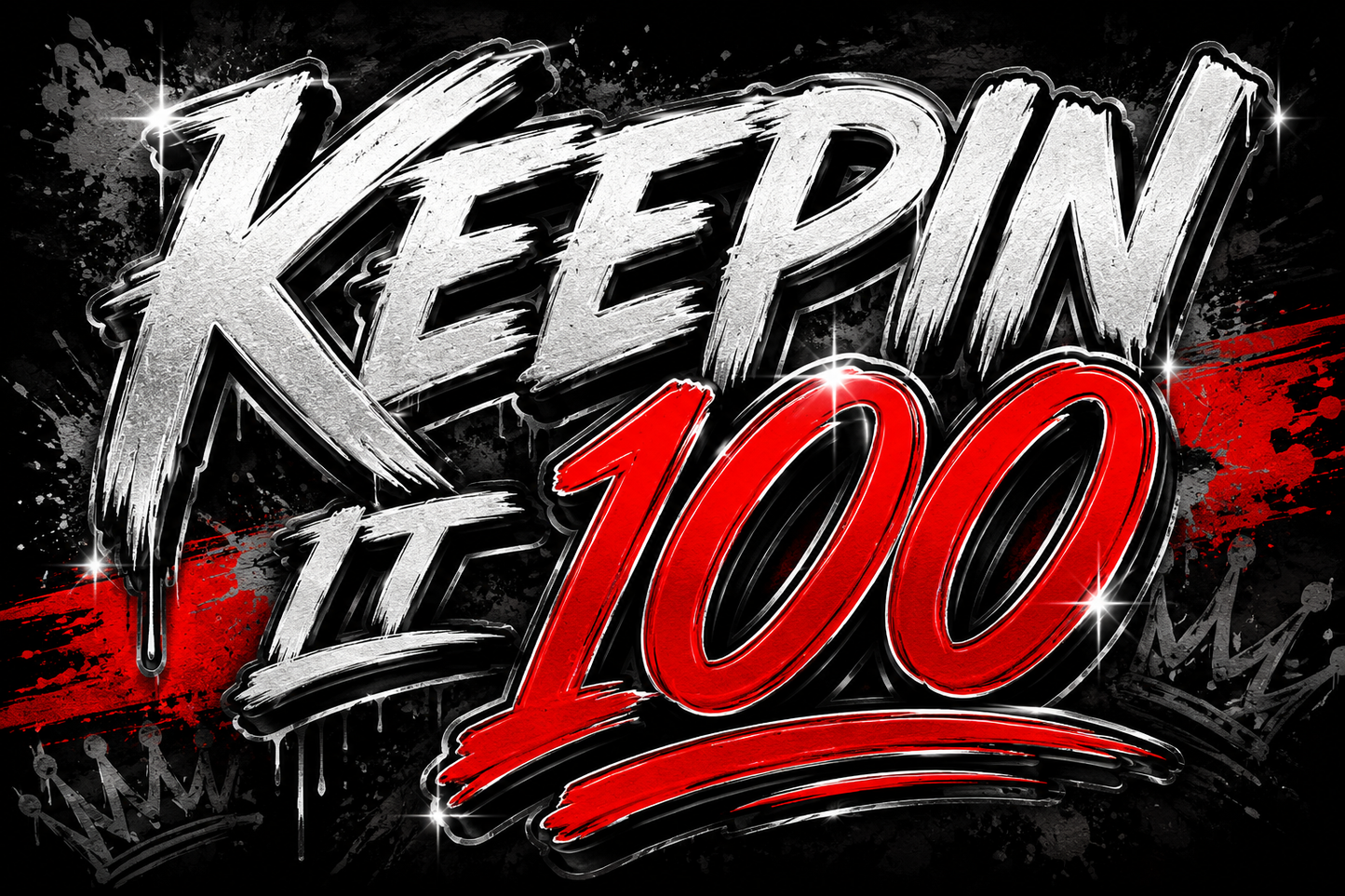 Keep It 100 Stainless Steel Water Bottle – Motivational Sports Water Bottle