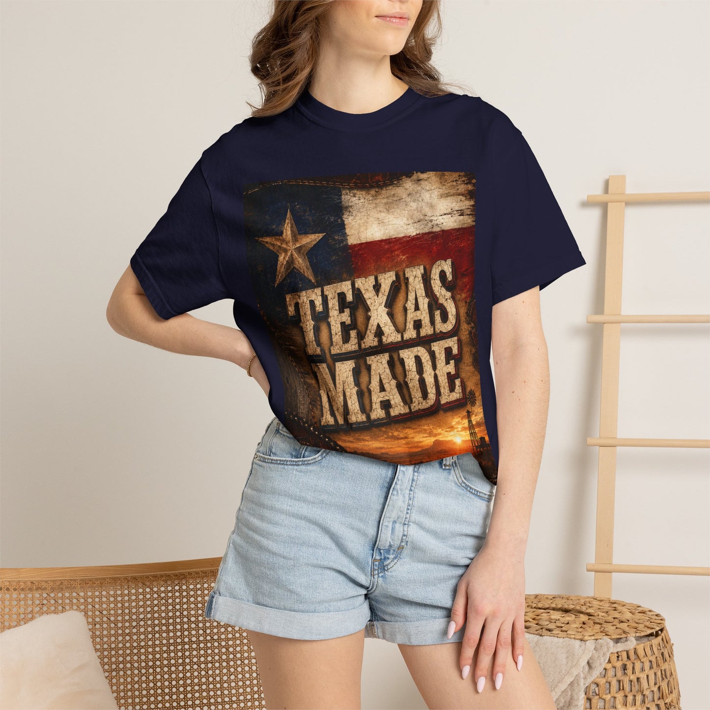 Texas Made T-Shirt – Vintage Rustic Lone Star Tee