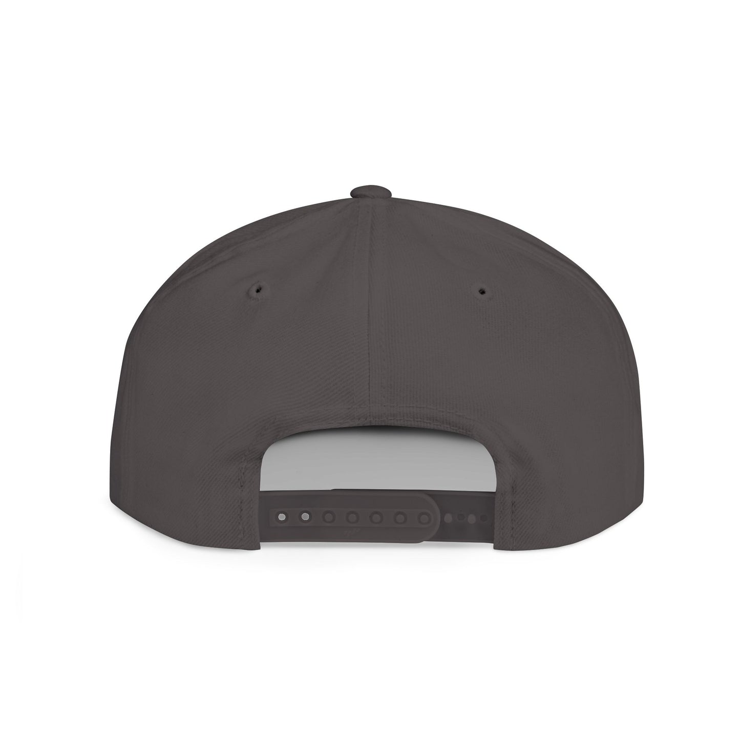 Snapback Hat — Gold Crown Shield Logo Flat Bill Cap