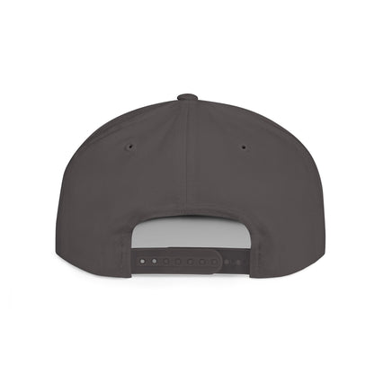 Snapback Hat — Gold Crown Shield Logo Flat Bill Cap