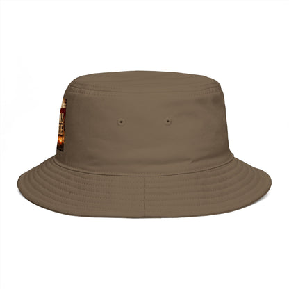 Texas Made Bucket Hat — Vintage Flag Graphic