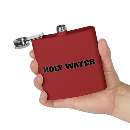 Holy Water Stainless Steel Flask — 6oz Funny Religious Gift