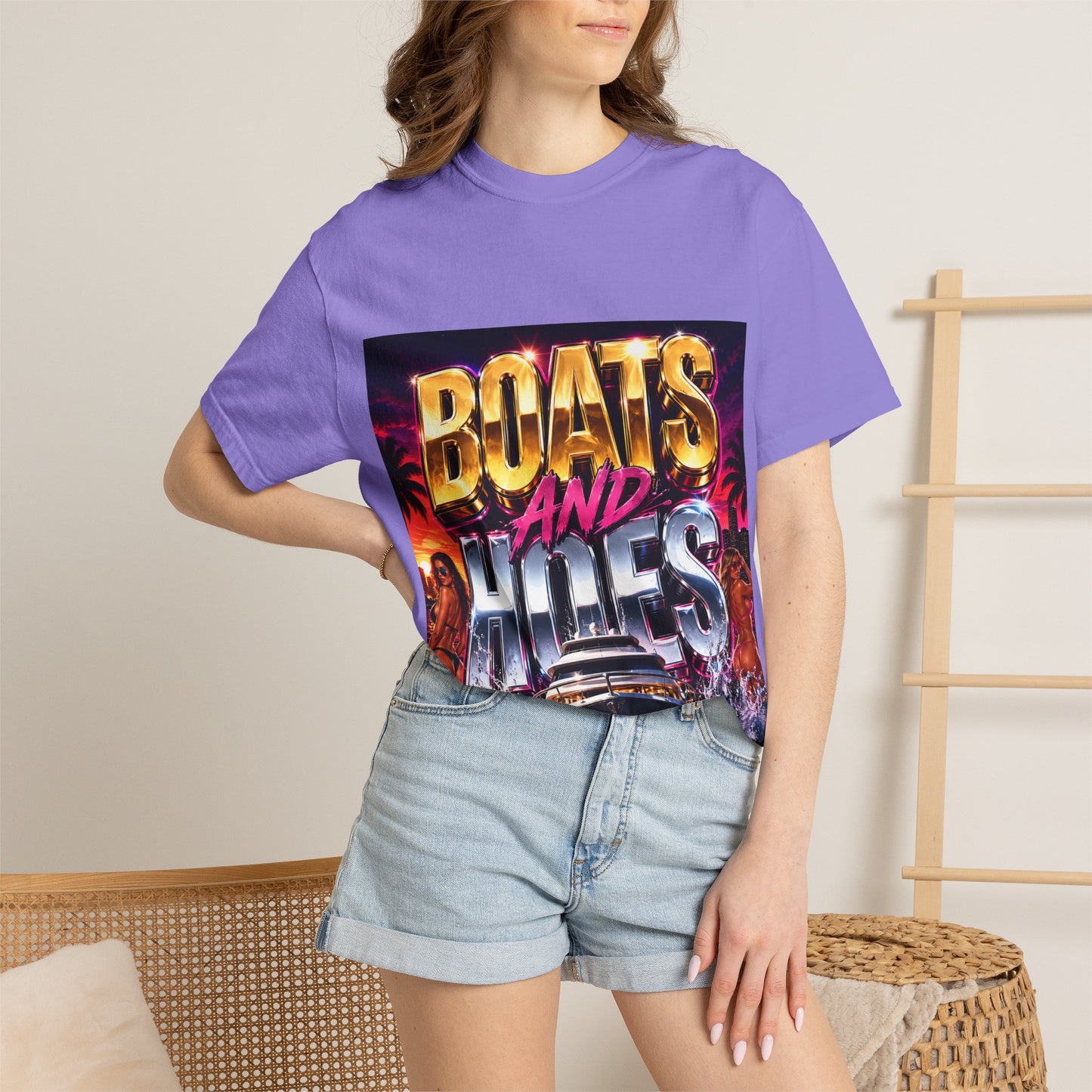 Boats and Hiles Graphic T-Shirt — Retro Yacht Beach Vibe Tee