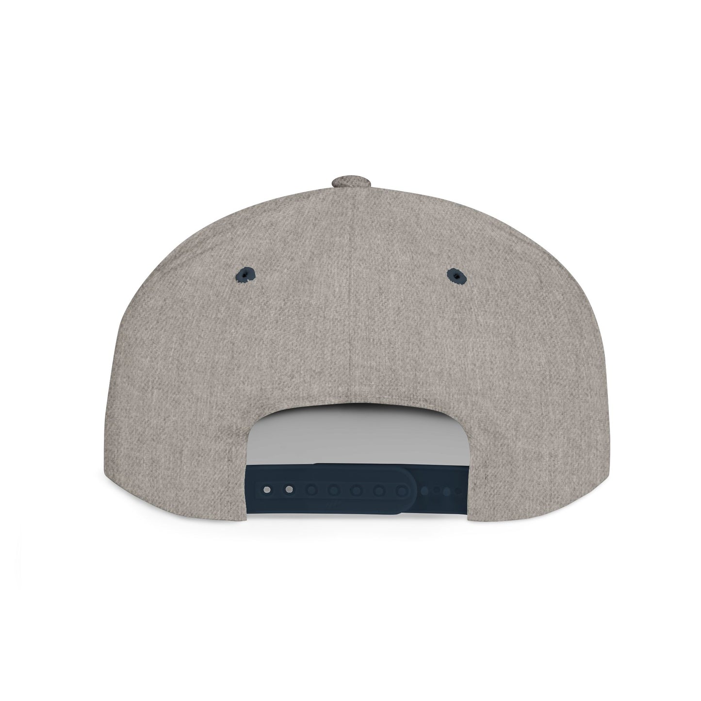 Snapback Hat — Gold Crown Shield Logo Flat Bill Cap