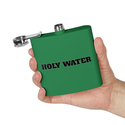 Holy Water Stainless Steel Flask — 6oz Funny Religious Gift