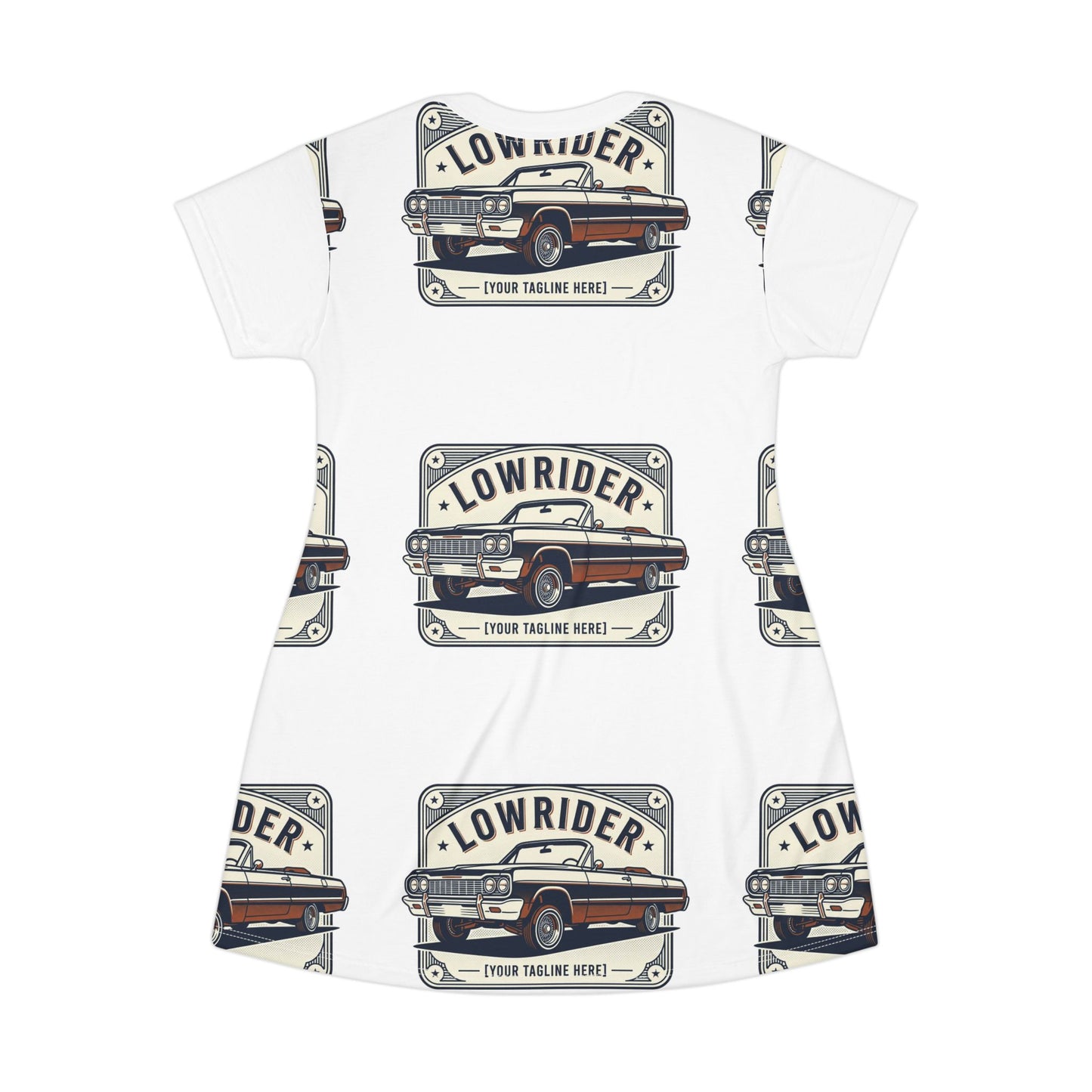 Lowrider Car T-Shirt Dress – Vintage Classic Auto Print