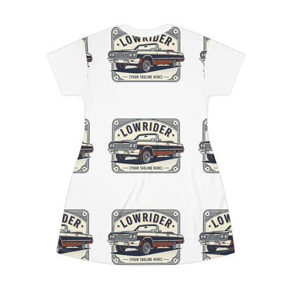 Lowrider Car T-Shirt Dress – Vintage Classic Auto Print