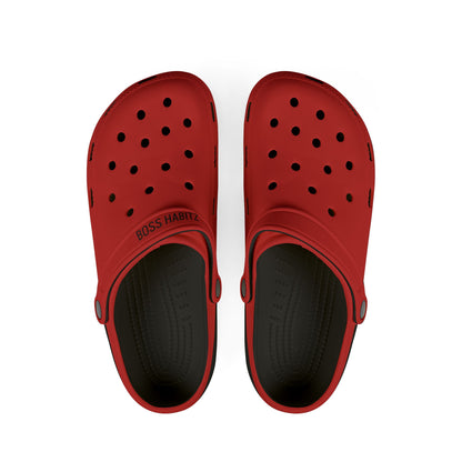 Red EVA Foam Clogs — Lightweight Waterproof Garden & Beach Shoes