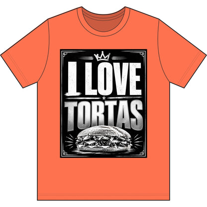 I Love Tortas T-Shirt — Retro Mexican Sandwich Tee for Food Lovers