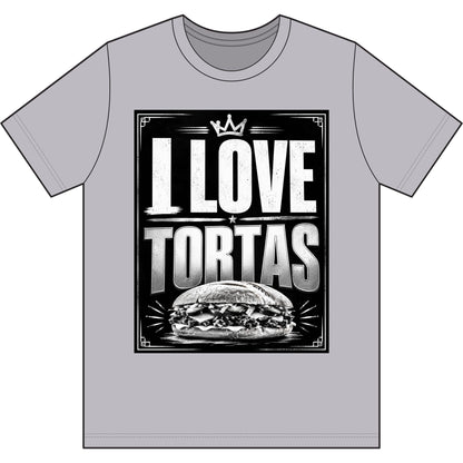 I Love Tortas T-Shirt — Retro Mexican Sandwich Tee for Food Lovers