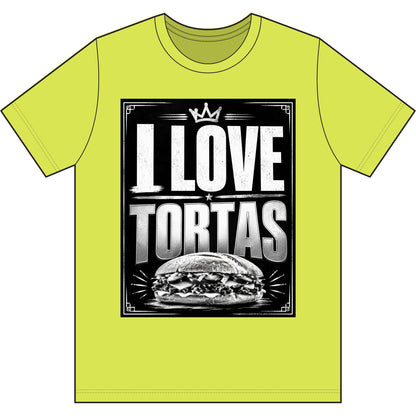 I Love Tortas T-Shirt — Retro Mexican Sandwich Tee for Food Lovers