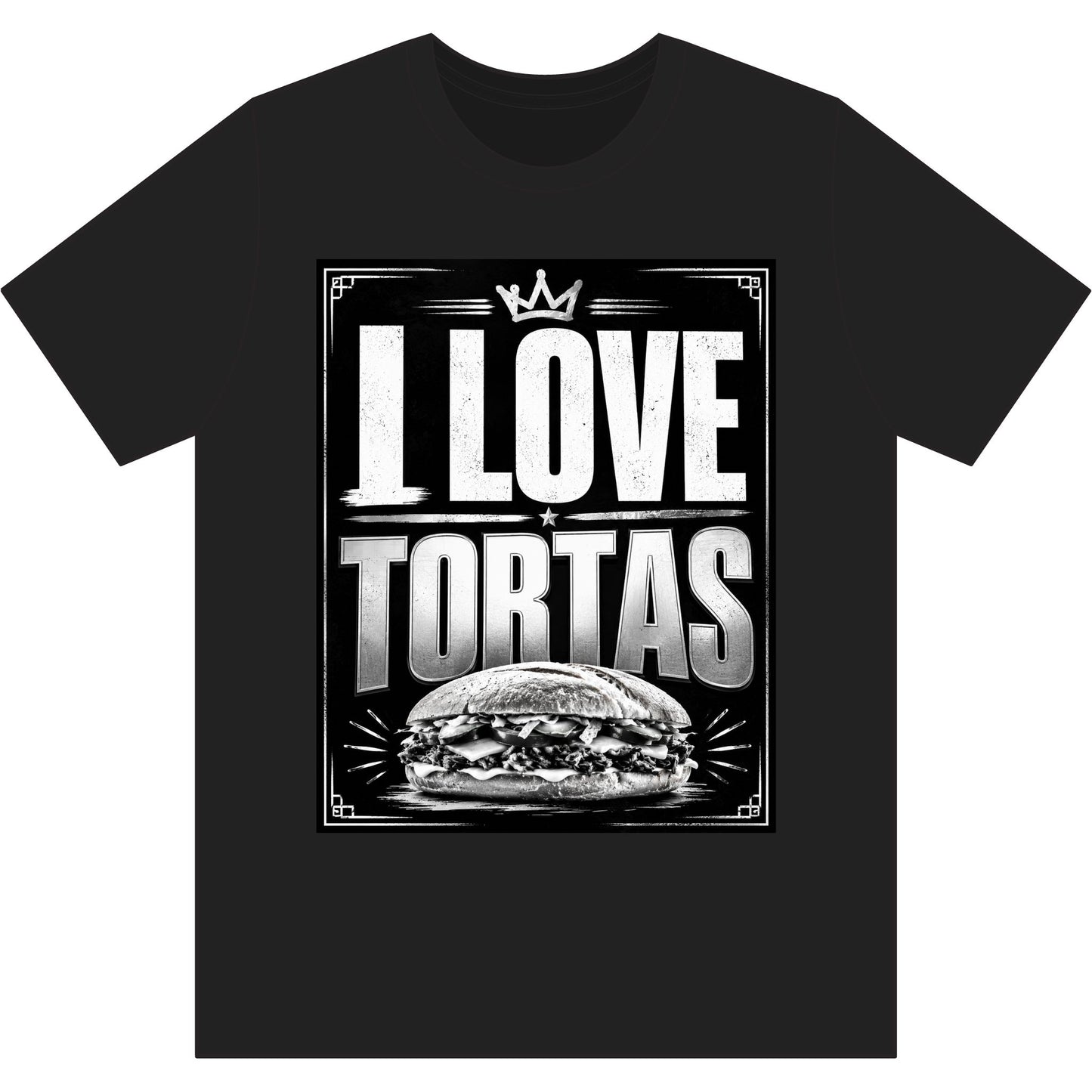 I Love Tortas T-Shirt — Retro Mexican Sandwich Tee for Food Lovers