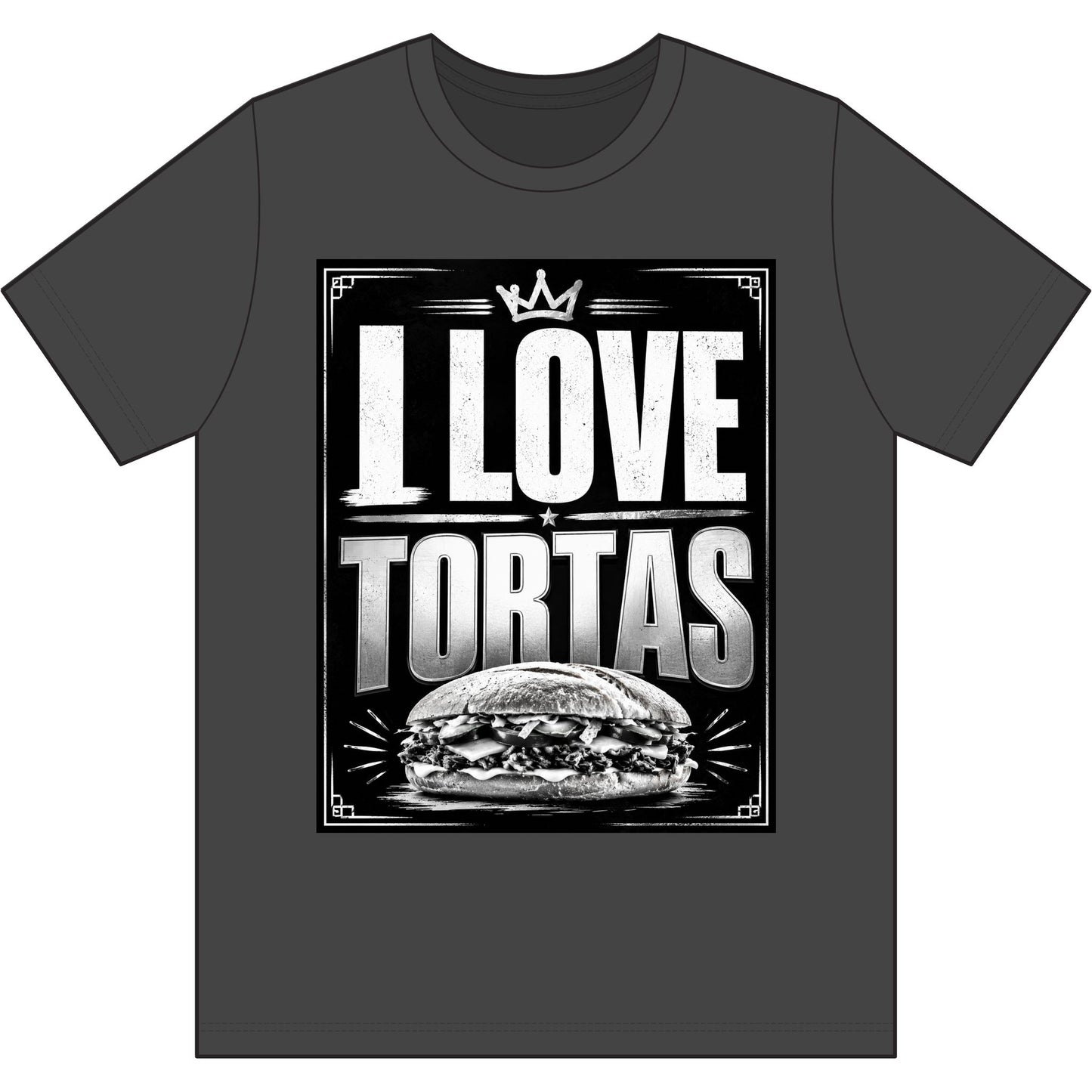 I Love Tortas T-Shirt — Retro Mexican Sandwich Tee for Food Lovers