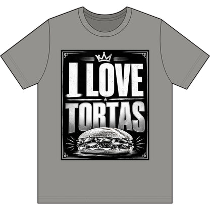 I Love Tortas T-Shirt — Retro Mexican Sandwich Tee for Food Lovers