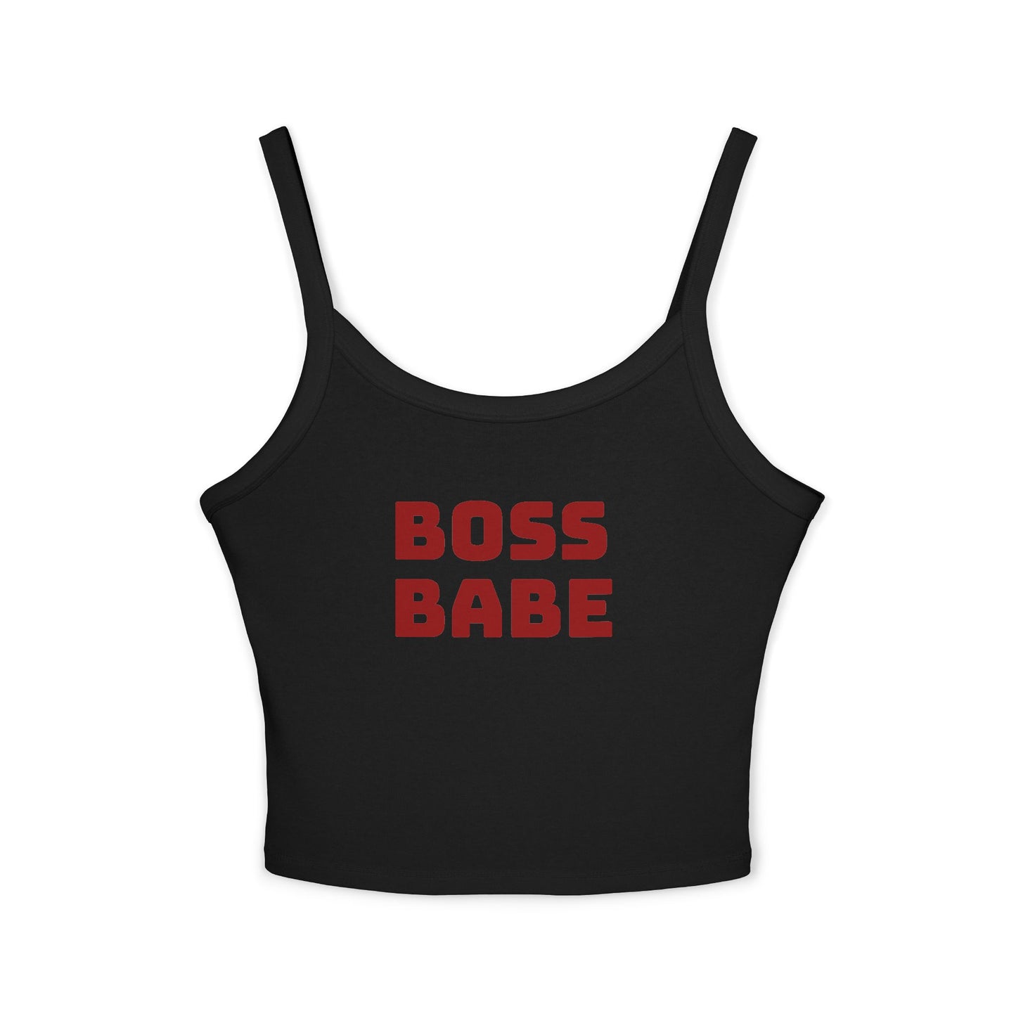 Boss Babe Spaghetti Tank Top — Women’s Empowerment Crop