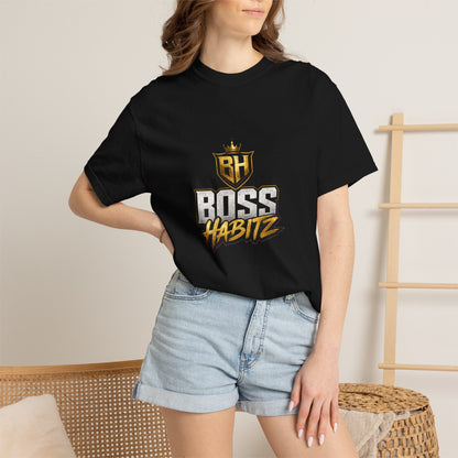 Boss Habitz Graphic T-Shirt — Gold Crest Streetwear Tee