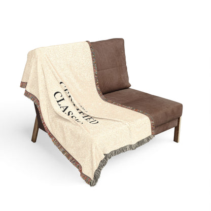 Certified Classic Woven Blanket — Vintage Embroidered Throw for Cozy Living