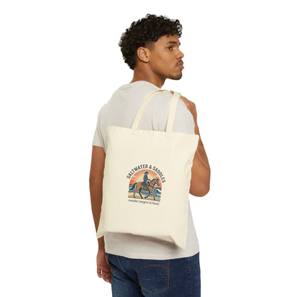 Saltwater & Saddles Horse Tote, western cowgirl ranch rustic prairie canvas