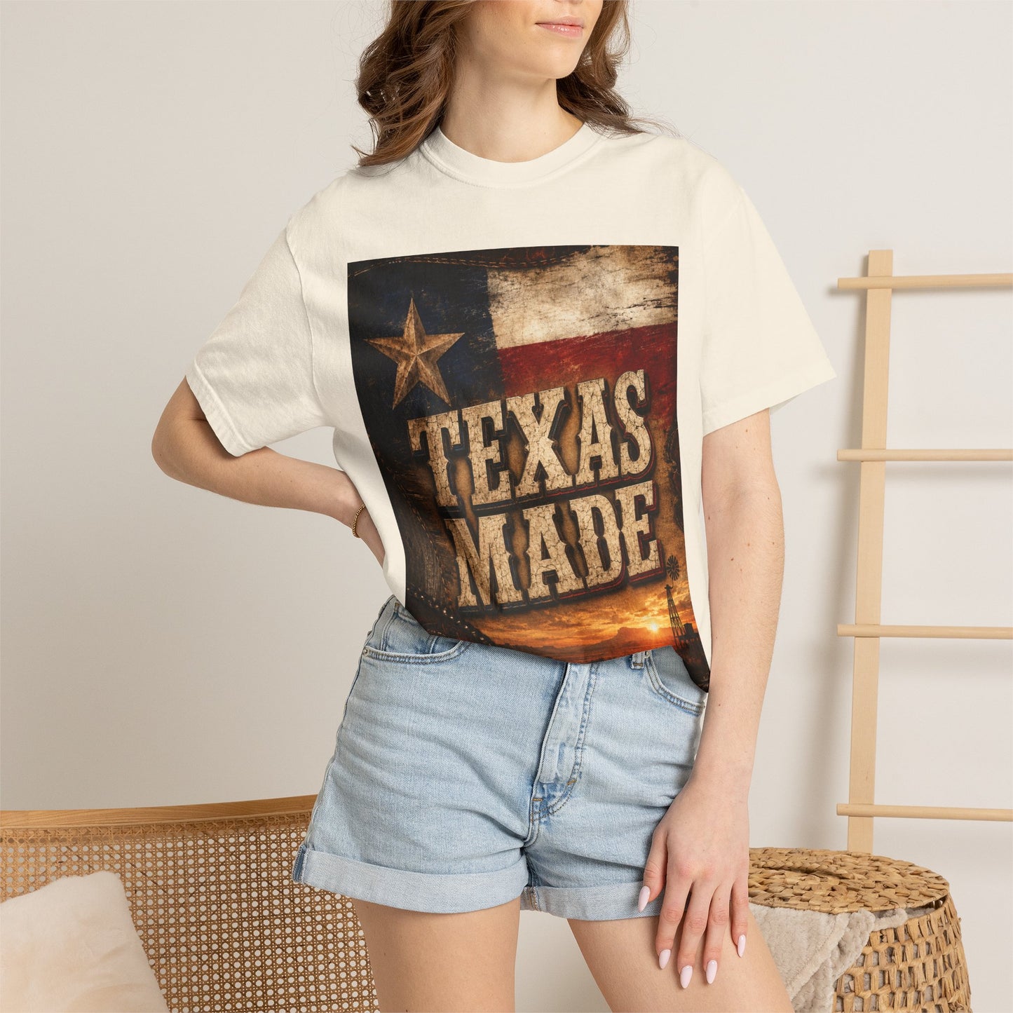 Texas Made T-Shirt – Vintage Rustic Lone Star Tee