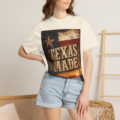 Texas Made T-Shirt – Vintage Rustic Lone Star Tee
