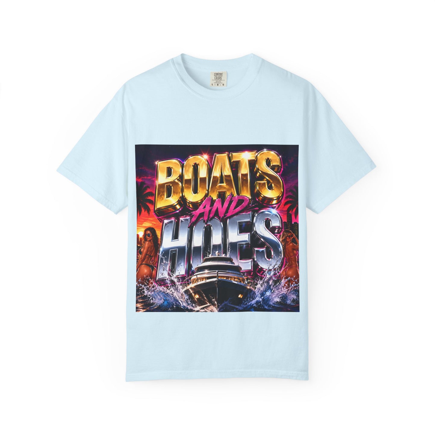 Boats and Hiles Graphic T-Shirt — Retro Yacht Beach Vibe Tee