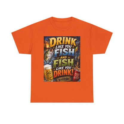 Drink Like You Fish T‑Shirt — Fishing & Beer Graphic Tee