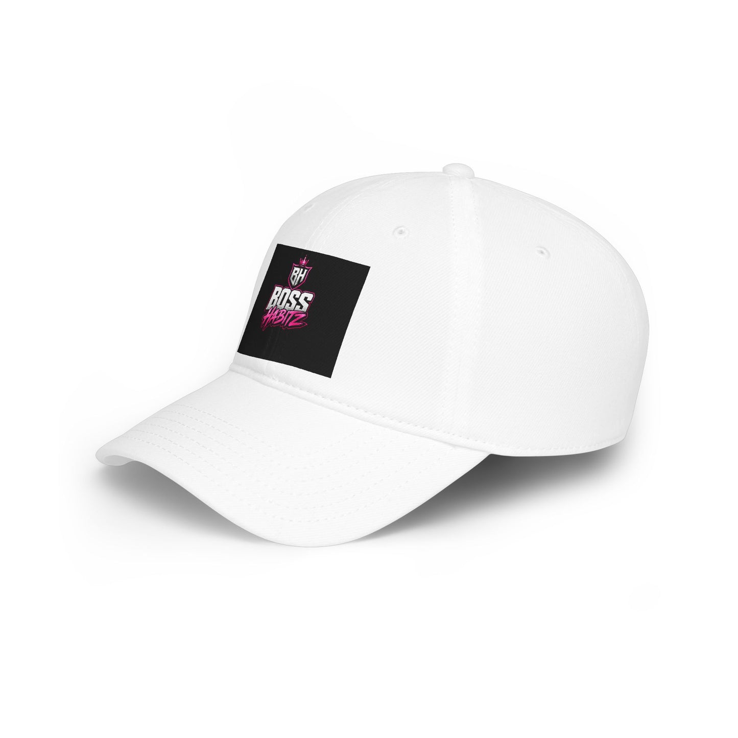Boss Habitz Low Profile Baseball Cap — Retro Neon Logo Dad Hat