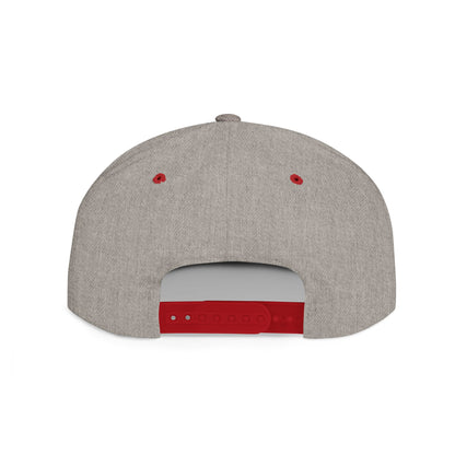Snapback Hat — Gold Crown Shield Logo Flat Bill Cap