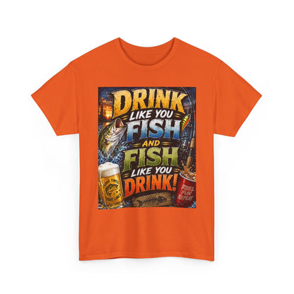 Drink Like You Fish T‑Shirt — Fishing & Beer Graphic Tee