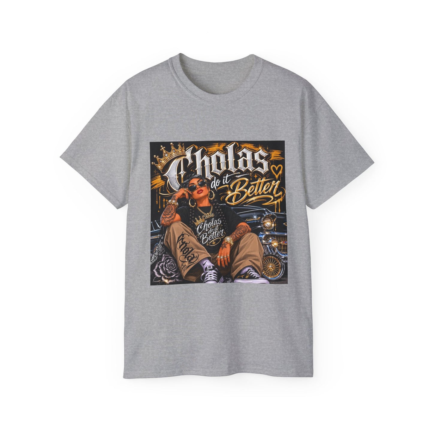 Cholas Do It Better T‑Shirt — Vintage Chola Street Art Tee