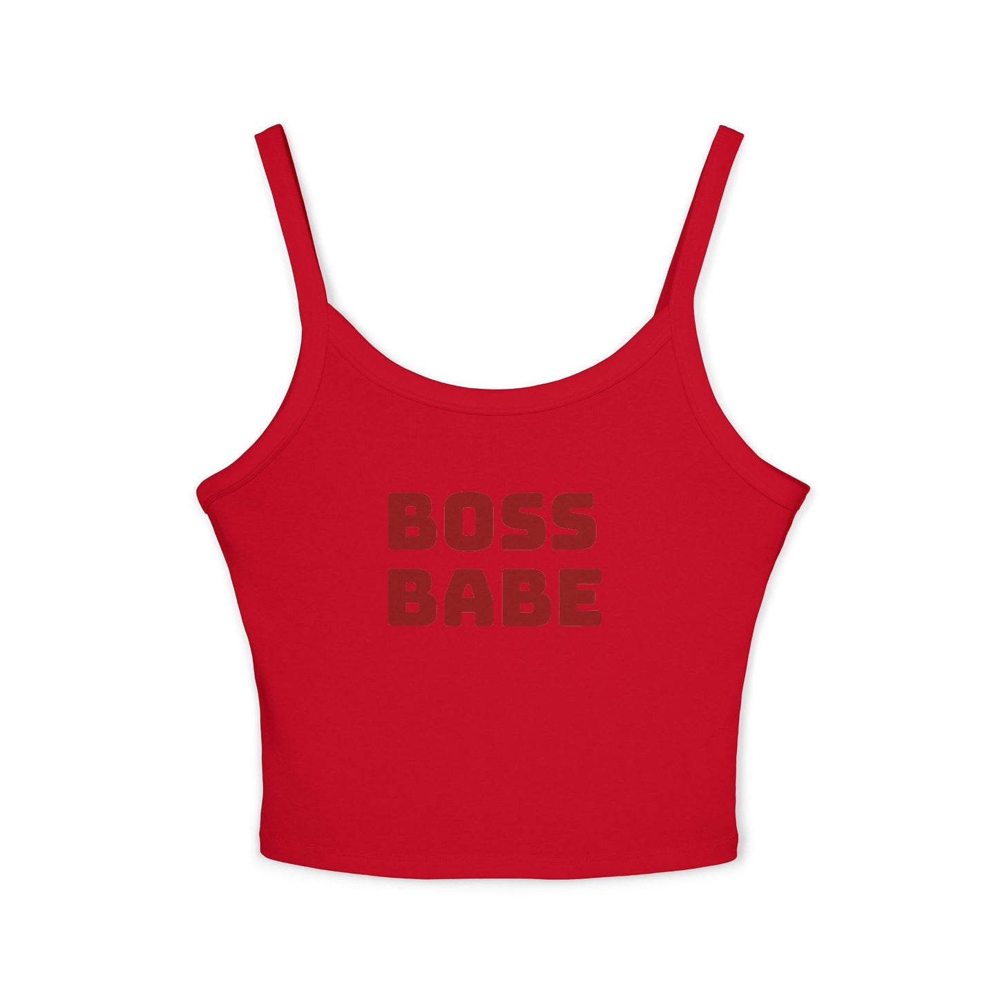 Boss Babe Spaghetti Tank Top — Women’s Empowerment Crop