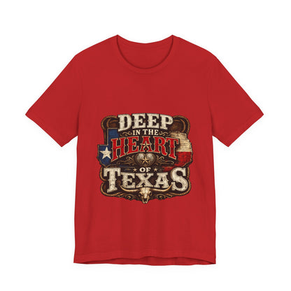 Deep in the Heart of Texas T‑Shirt — Vintage Texas Flag Graphic Tee