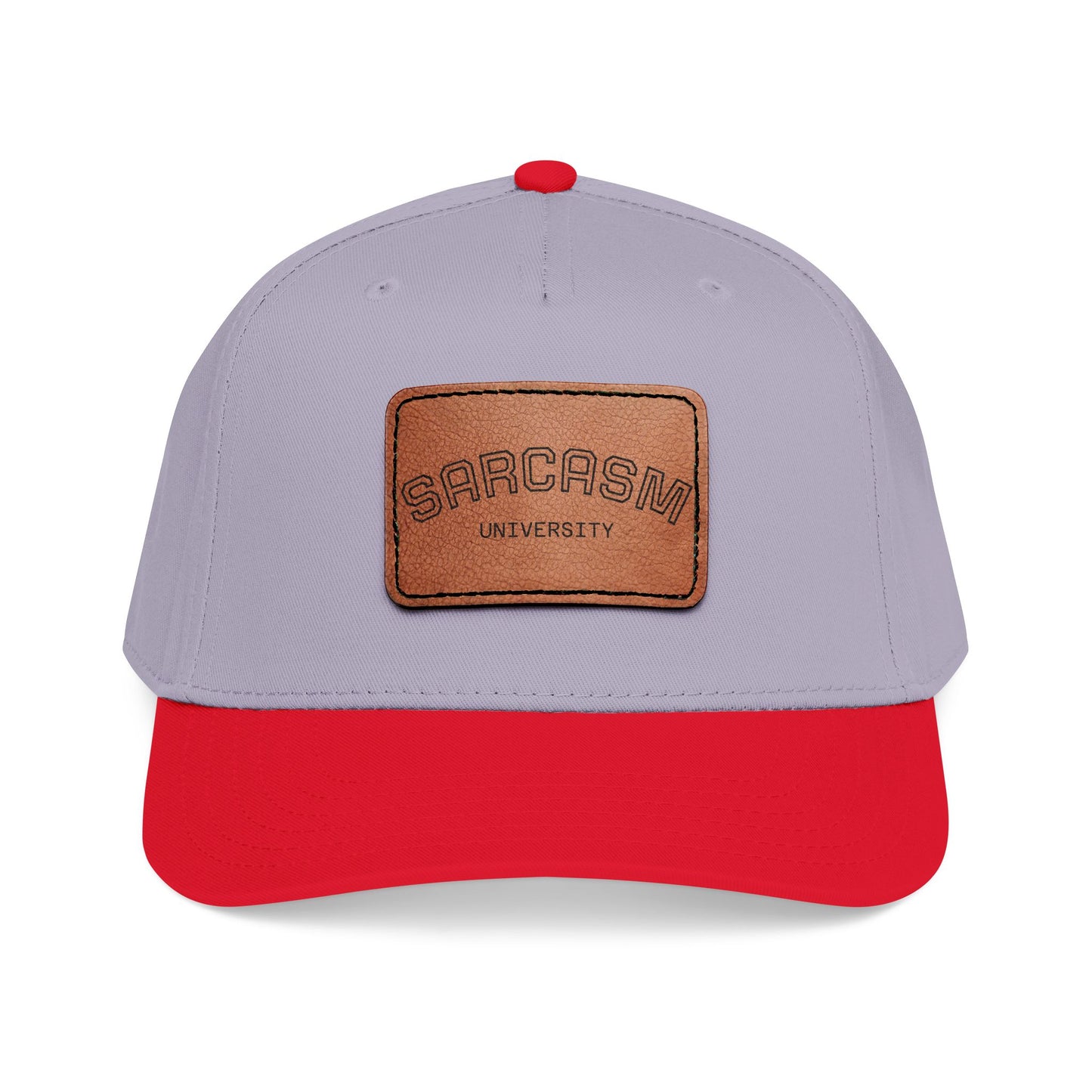 Sarcasm University Leather Patch Baseball Cap