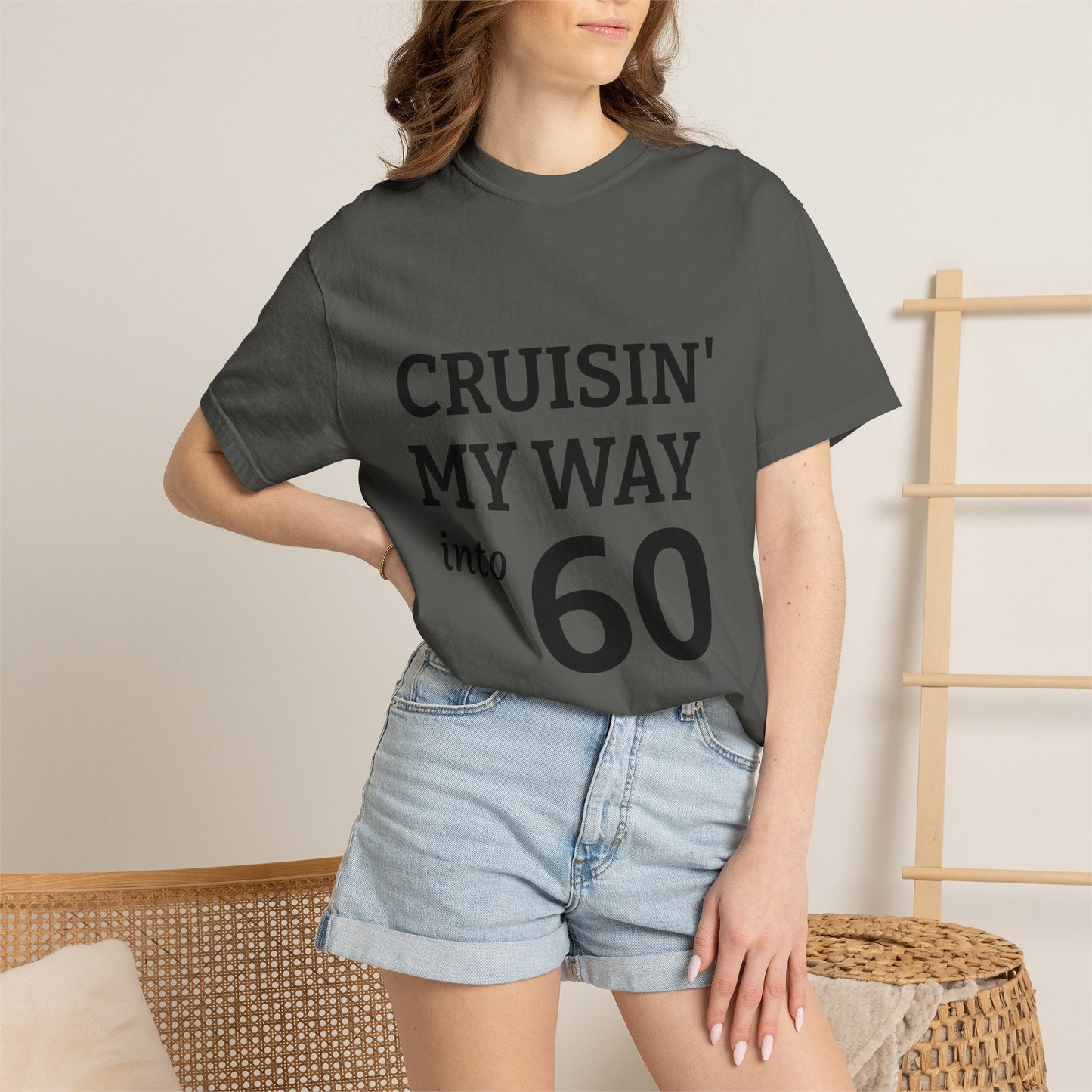 Cruisin' My Way into 60 Tee — Funny 60th Birthday T-Shirt