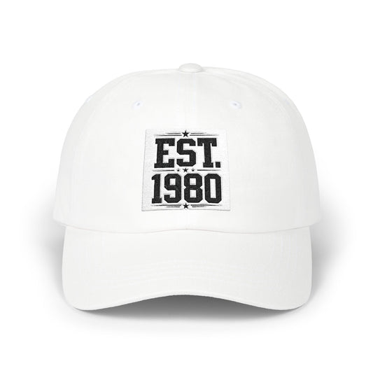 Dad Cap — "EST. 1980" Vintage Patch Baseball Hat
