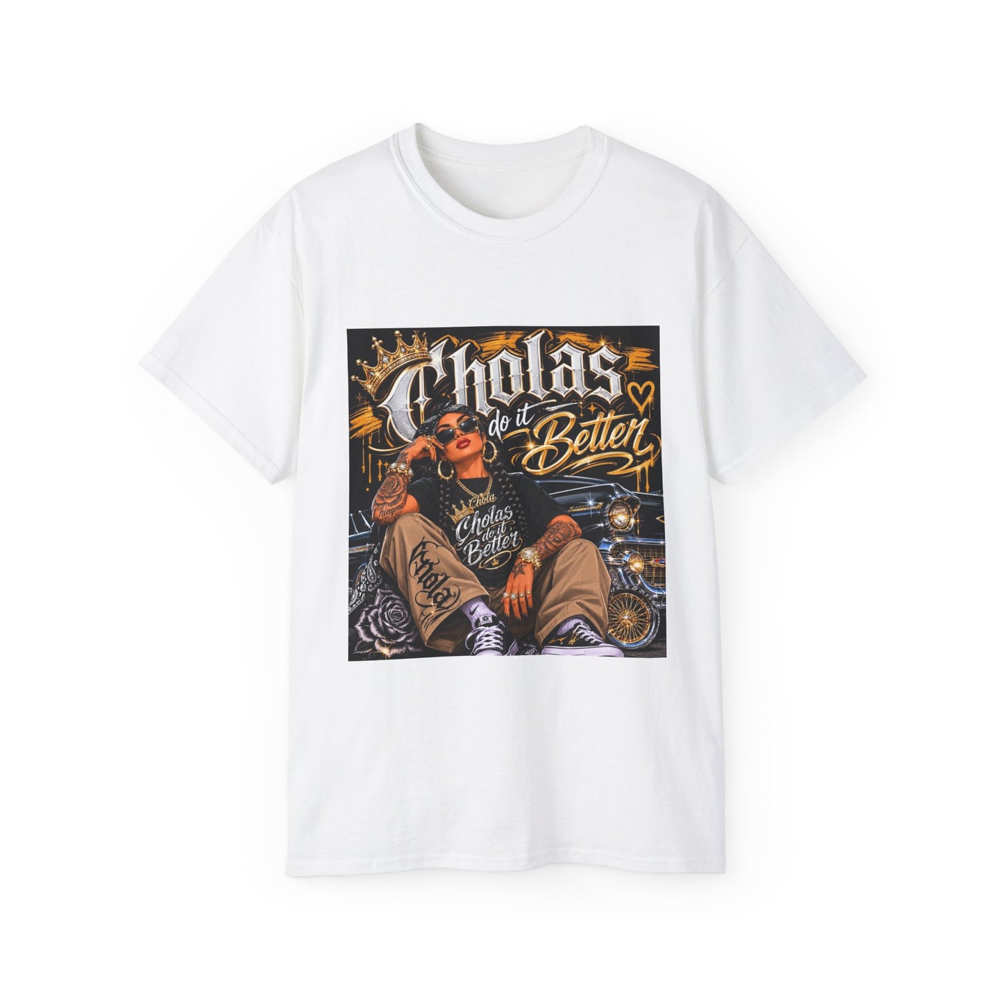 Cholas Do It Better T‑Shirt — Vintage Chola Street Art Tee