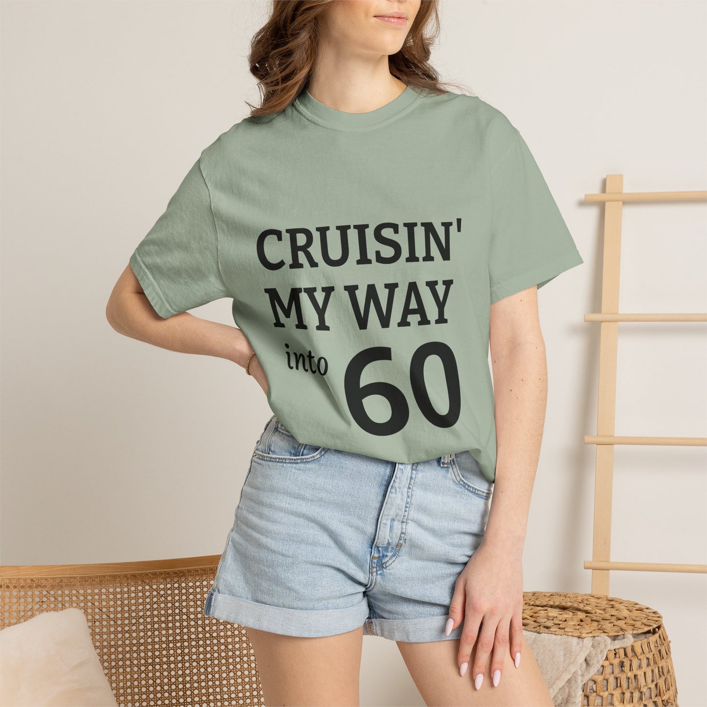 Cruisin' My Way into 60 Tee — Funny 60th Birthday T-Shirt