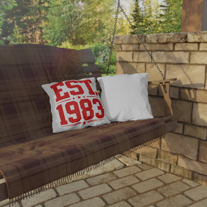 Outdoor Pillow — EST. 1983 Vintage Established Year Accent Pillow