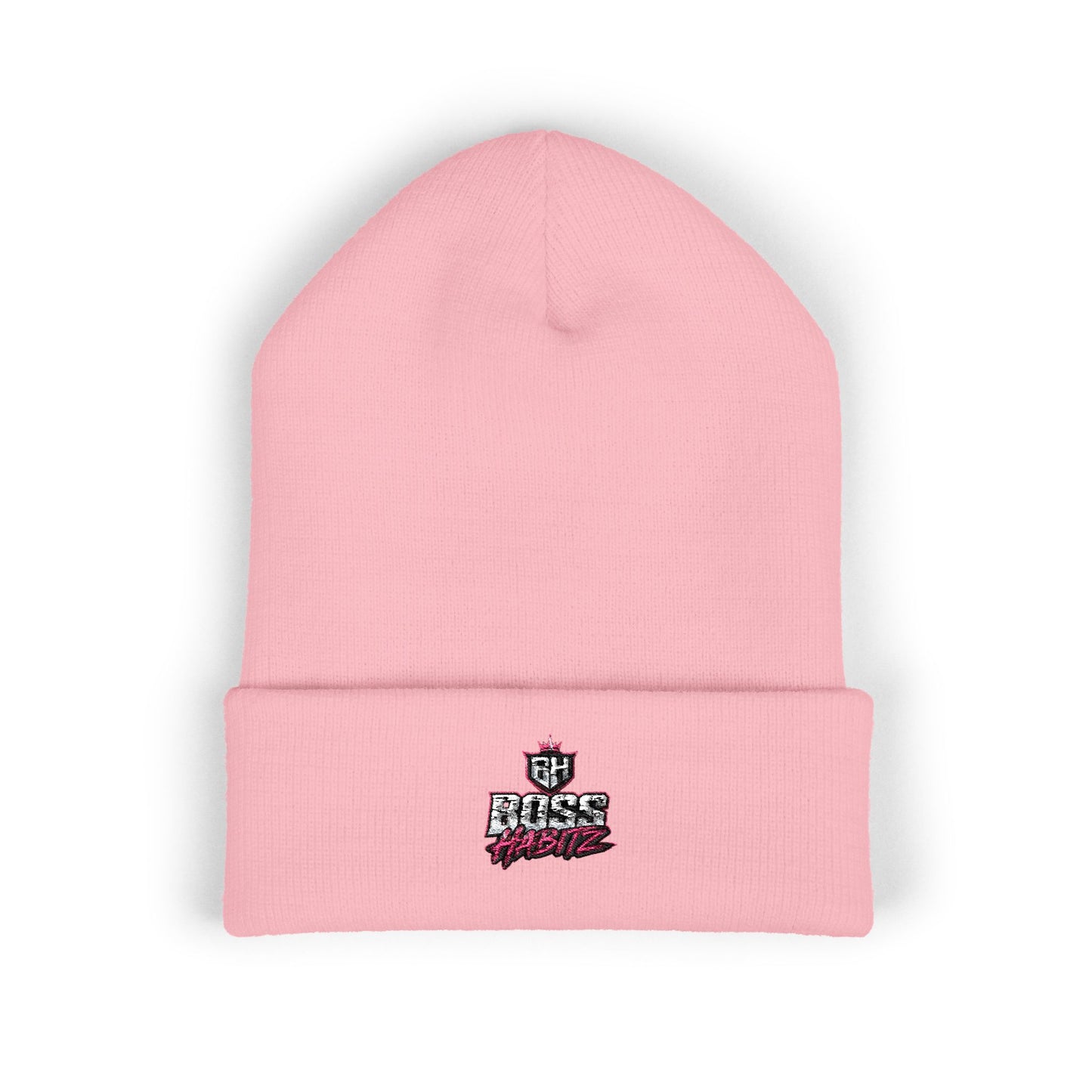 Boss Mode Embroidered Cuffed Beanie — Streetwear Winter Hat