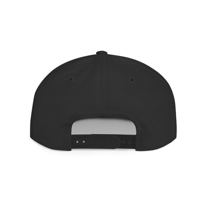Snapback Hat — Gold Crown Shield Logo Flat Bill Cap