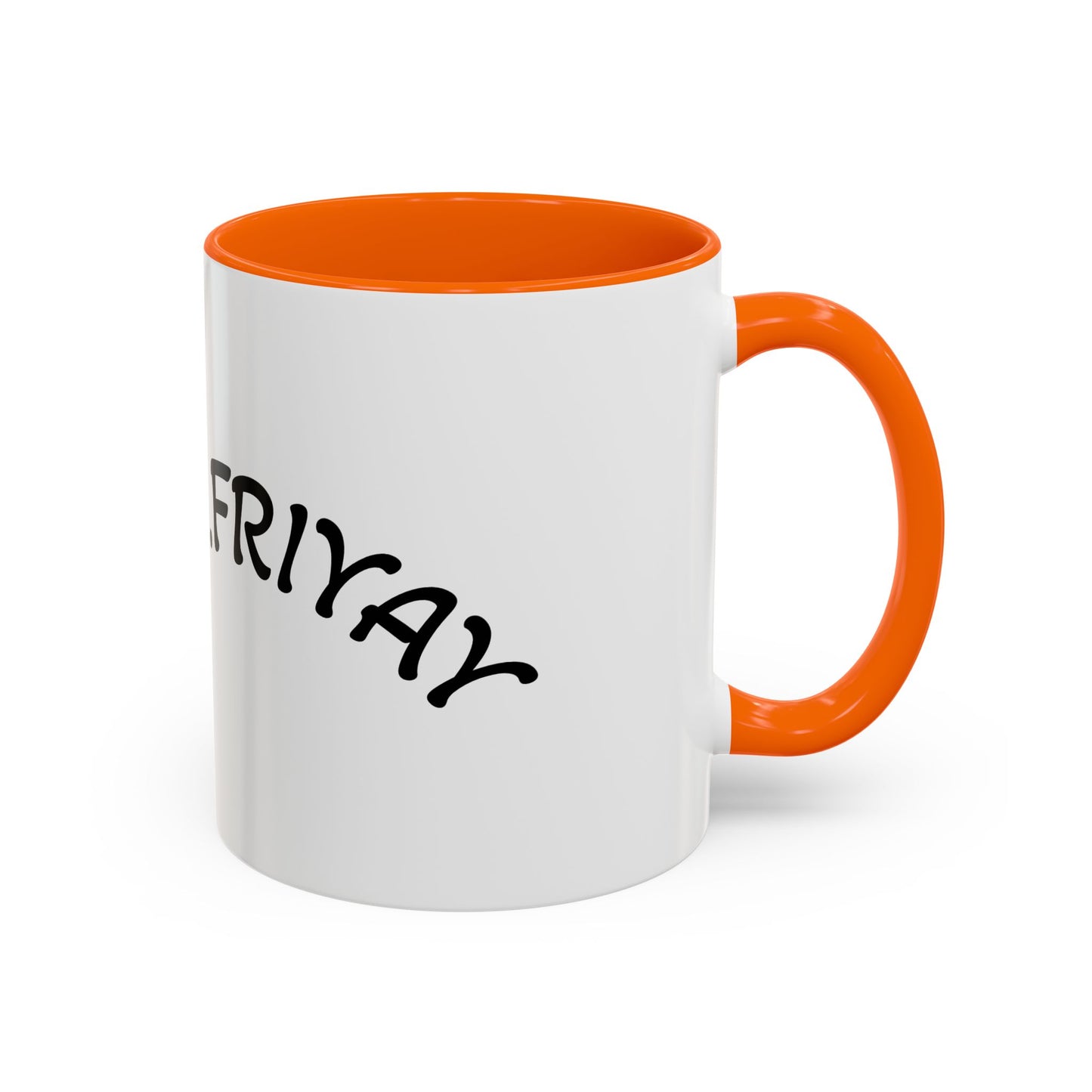 T.G.I. Friyay Accent Coffee Mug - 11/15oz Ceramic Mug for Office, Weekend Vibes & Gift