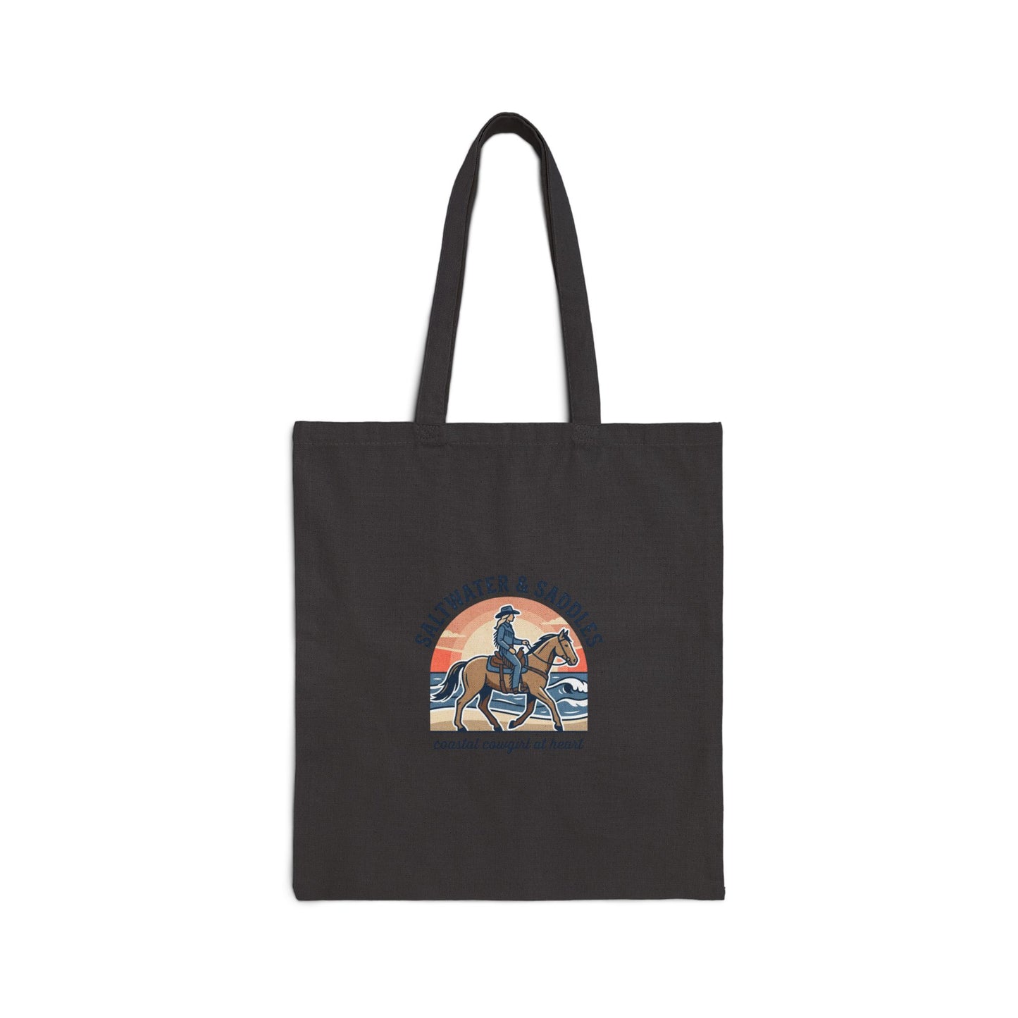 Saltwater & Saddles Horse Tote, western cowgirl ranch rustic prairie canvas